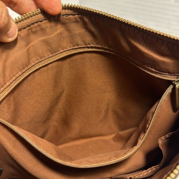 Fossil GEMMA Pebbled Leather Cognac Brown Crossbody‎ Bag Purse - Picture 9 of 12